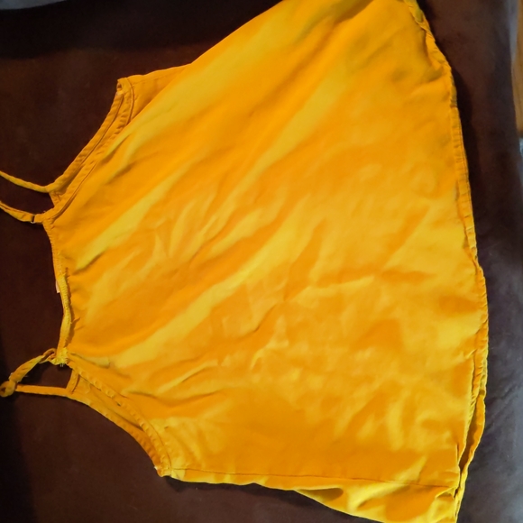 Yellow Rayon Floral Tank - Picture 4 of 5